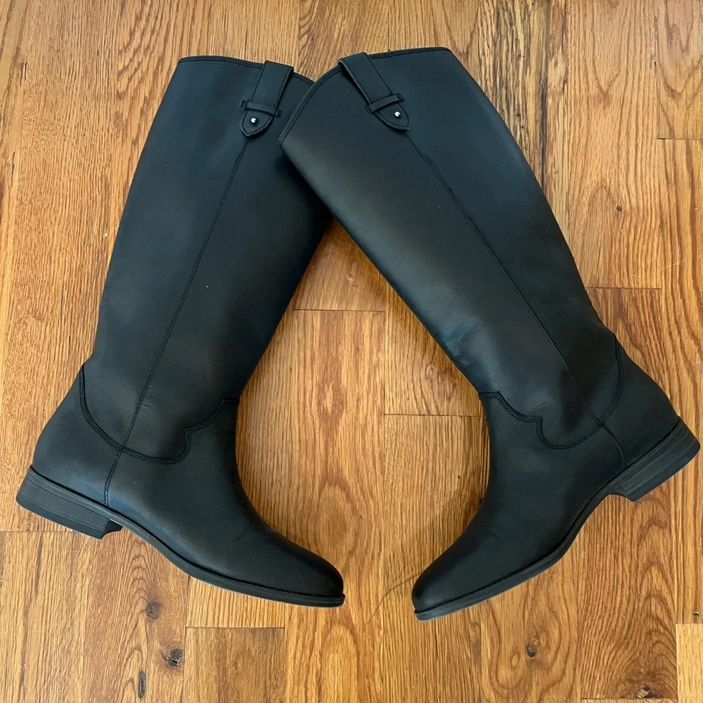 Frye & Co Tania Black Tall‎ Riding Boots - Picture 5 of 7